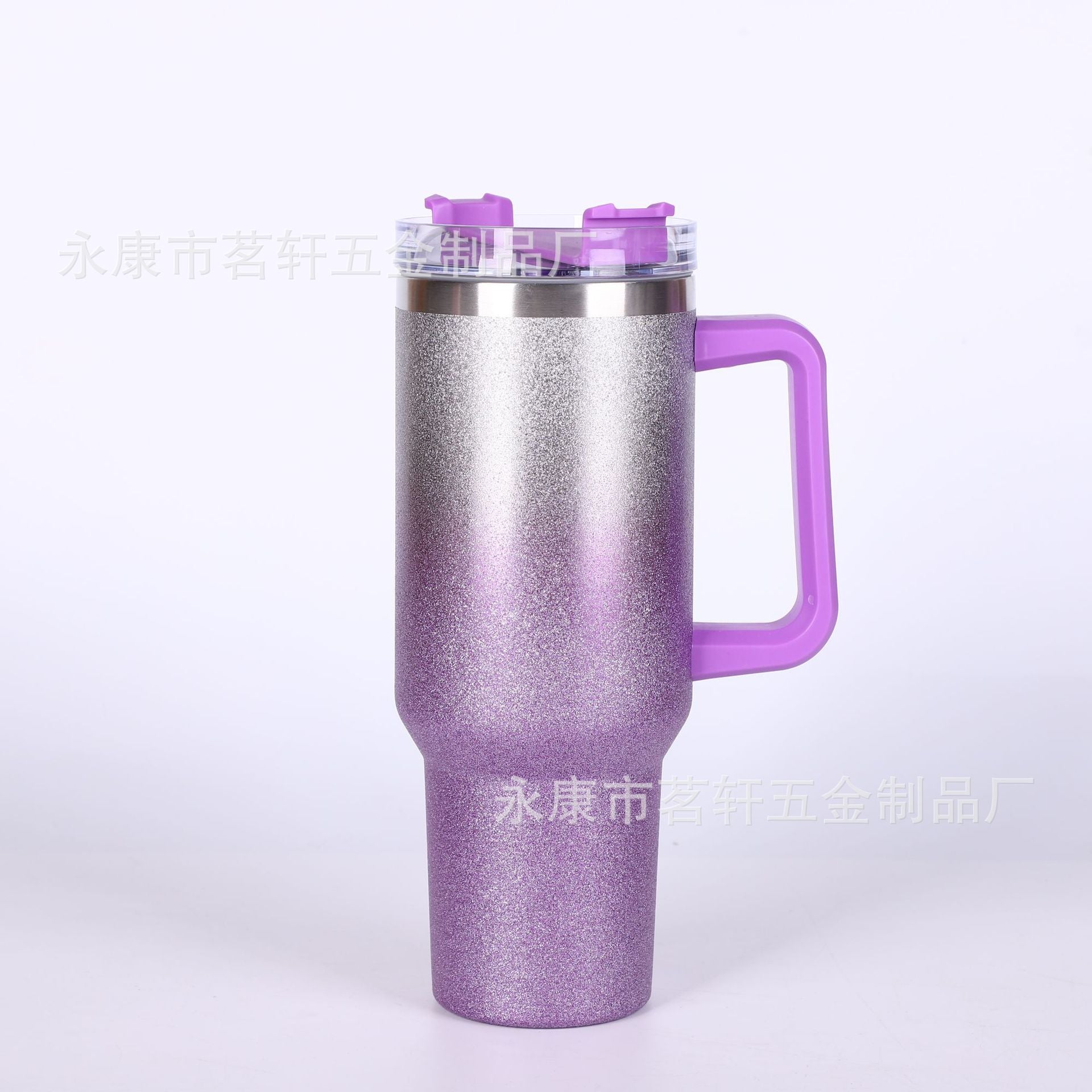 Wholesale Tumbler Diamond Painted Stainless Steel Double Layer 40oz Ice Mug with Handle